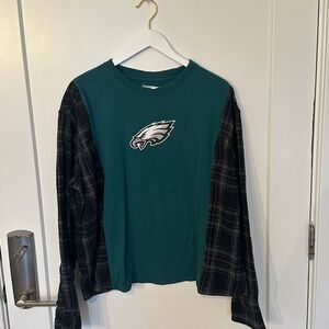 Philadelphia Eagles Green/Black Flannel Shirt